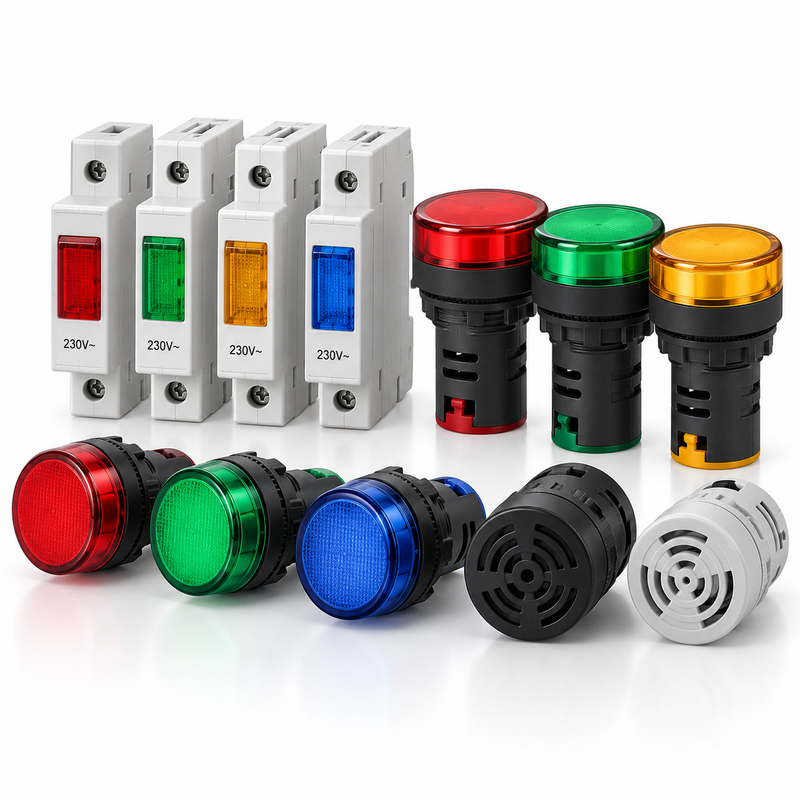 مؤشرات LED وأضواء البيان