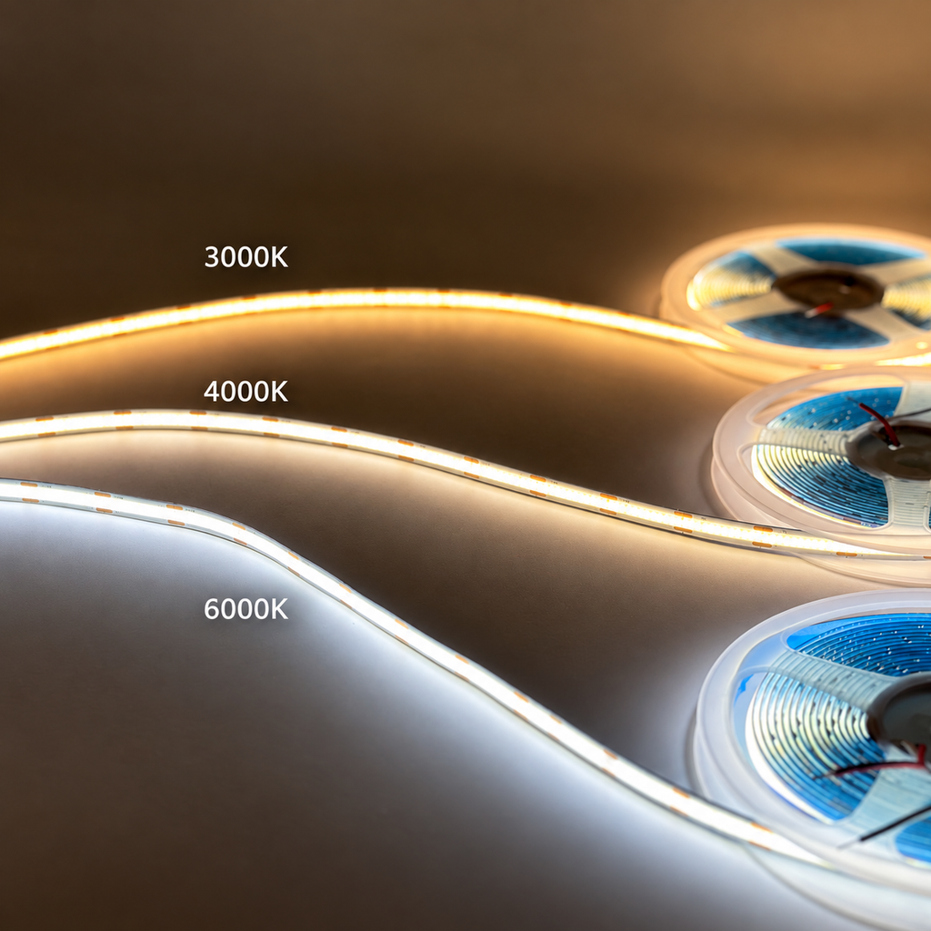 12V COB LED Strip Light 5m | 3000K–6000K | 