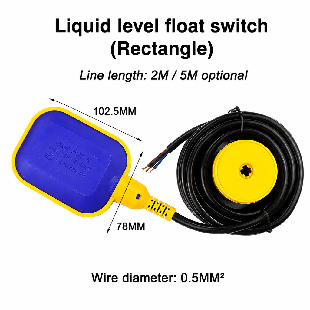 16A Automatic Water Tank Float Switch – 2m / 5m Line length Size