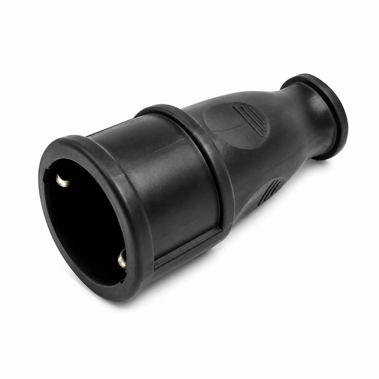 16A Rubber (Caoutchouc) Female Socket – Black & White Lebanon
