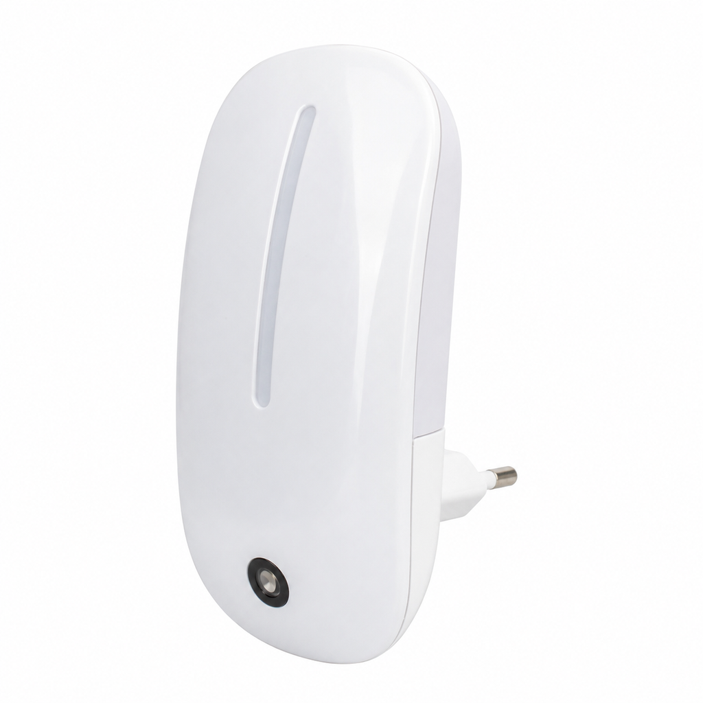 1W LED Sensor Night Light – Automatic Dusk-to-Dawn Plug-in Lamp | White Lebanon