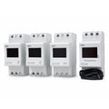2-Module Digital DIN Rail Meter – Ammeter 5/2000A, Voltmeter 600V, Frequency Meter 220V & Thermometer 220V Lebanon