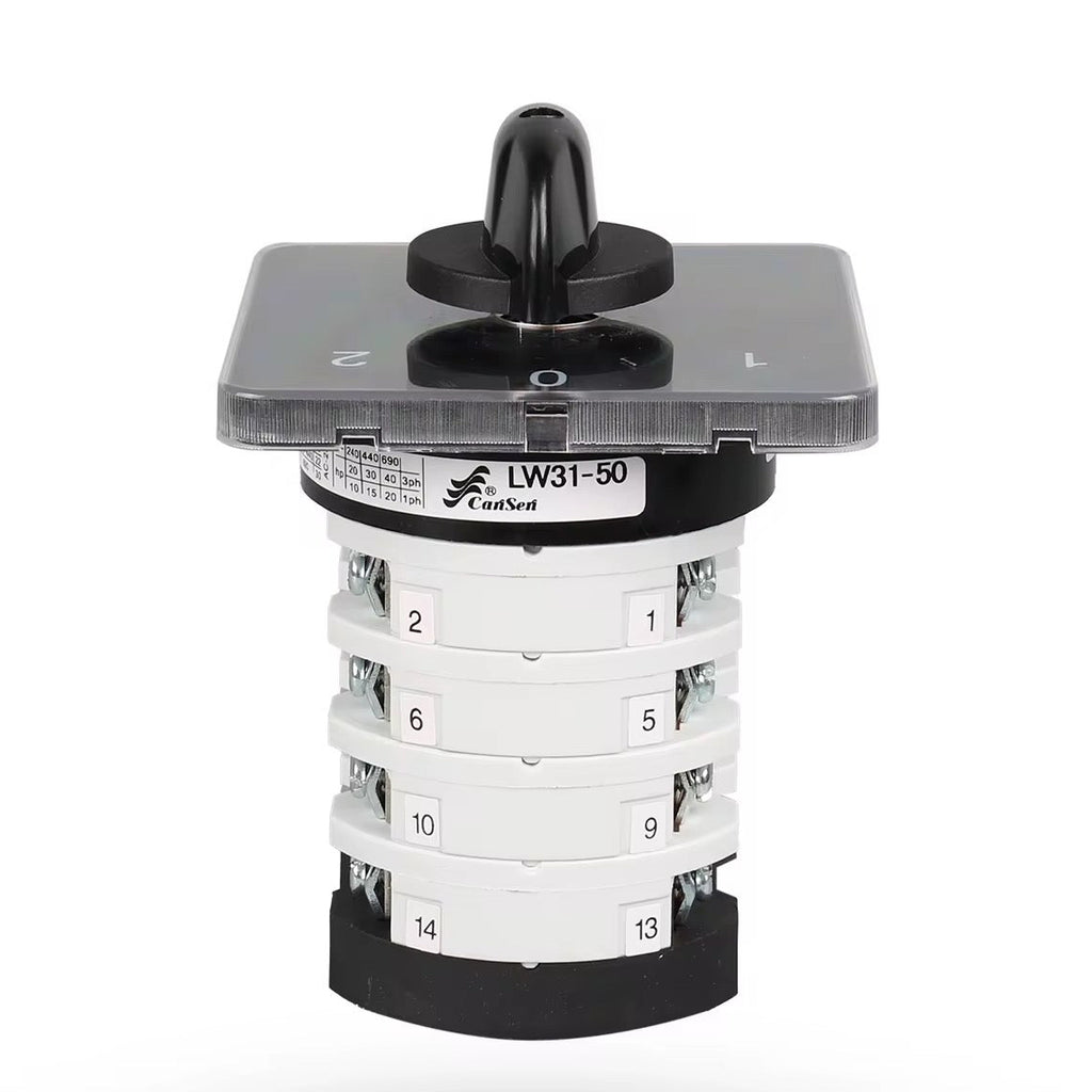 20A 3-Position Reversing Rotary Cam Switch (0-1-2) – 3 Pole Beirut