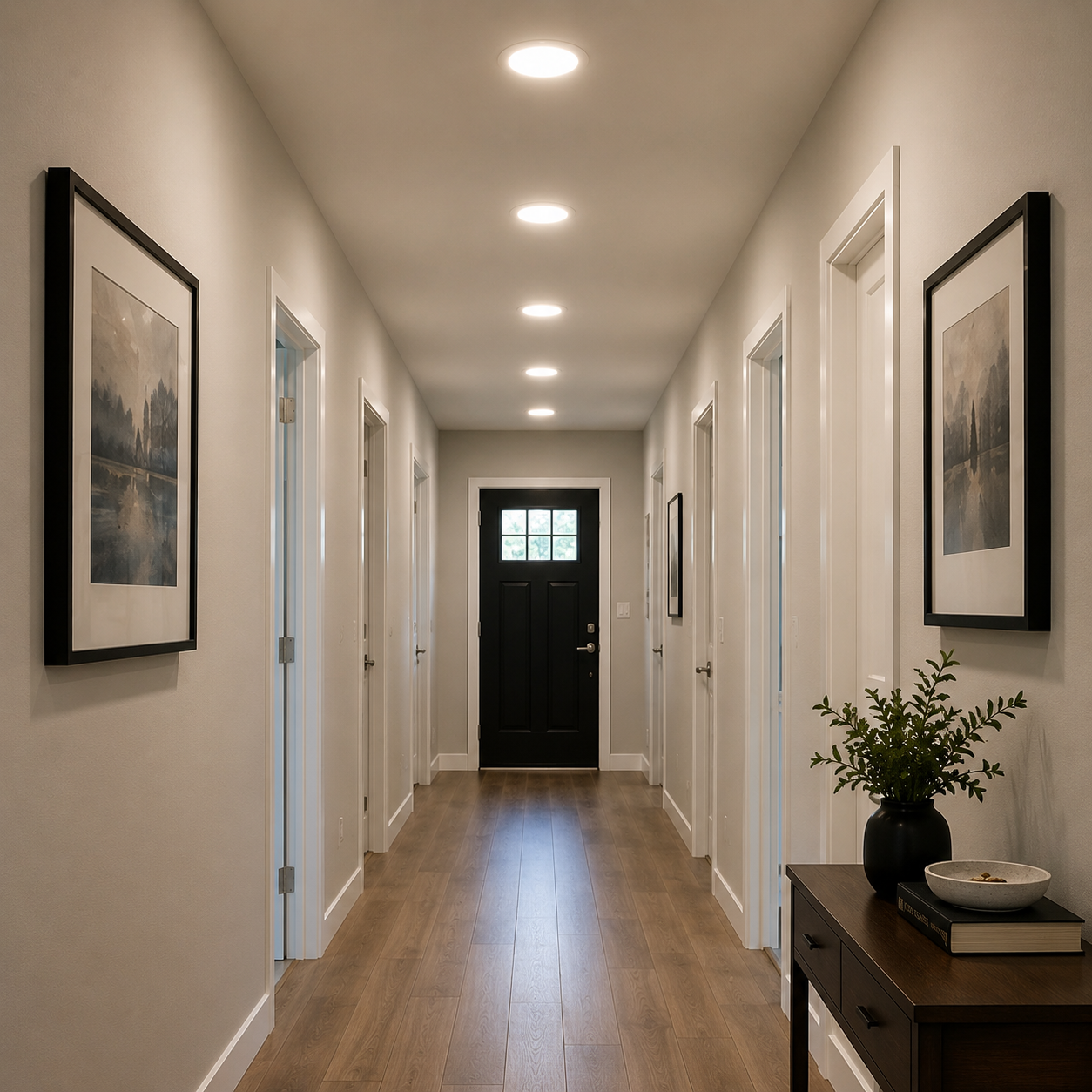 Round LED Glass Recessed Downlight 18W
