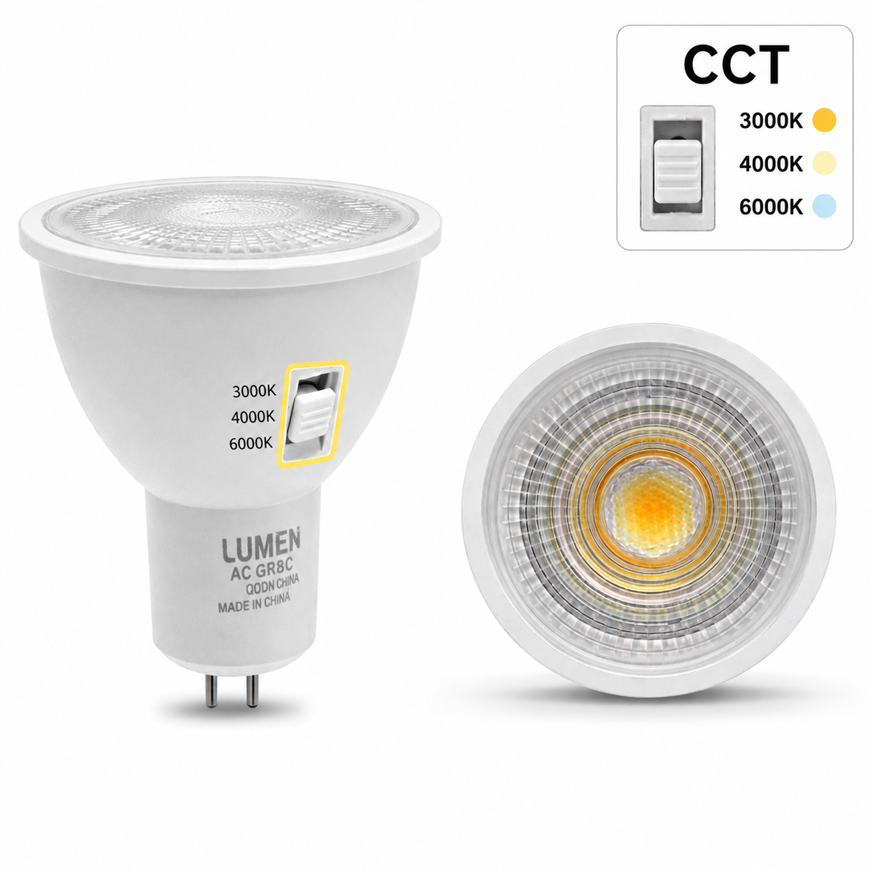 7W MR16 GU5.3 SMD LED Bulb CCT 220V – Adjustable Color Temperature Spotlight Lamp Lebanon