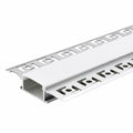 Aluminum Gypsum Profile 3M – Recessed Plaster – Silver | 14x60mm