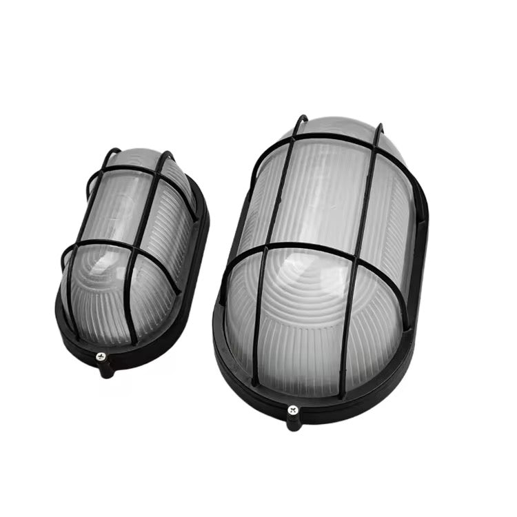 Aluminum Oval Outdoor Wall Light – 60W / 100W – Black or White Jounieh