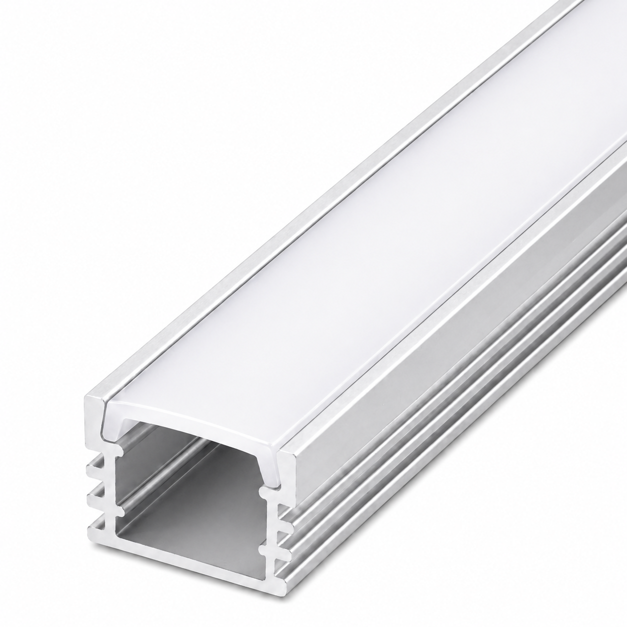 Aluminum Profile Trunk Surface Mount 2M – Silver | 12x17mm