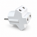 American Socket to Schuko Plug Adapter – 4.8mm European Plug Converter – White Lebanon