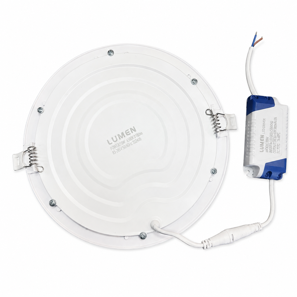 Round LED Glass Recessed Downlight 18W