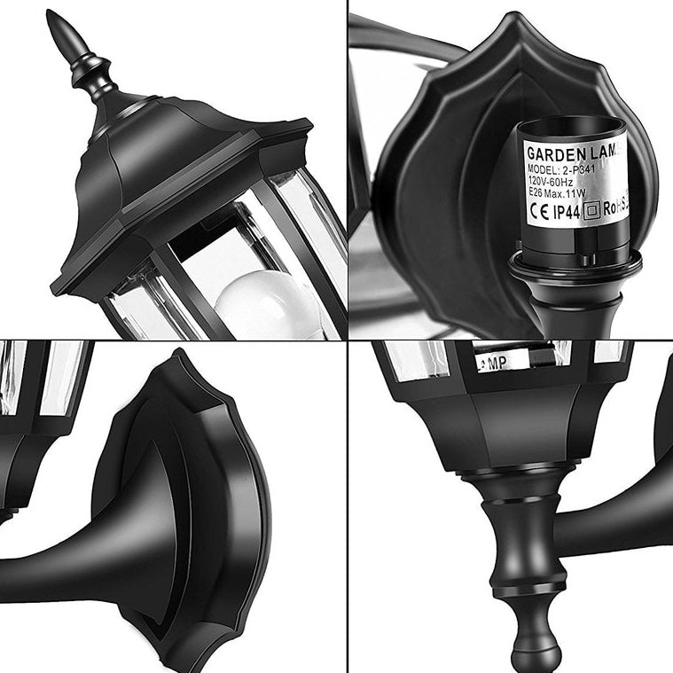 Classic Outdoor Wall Lantern – E27 Socket – 60W / 100W – Black Jounieh