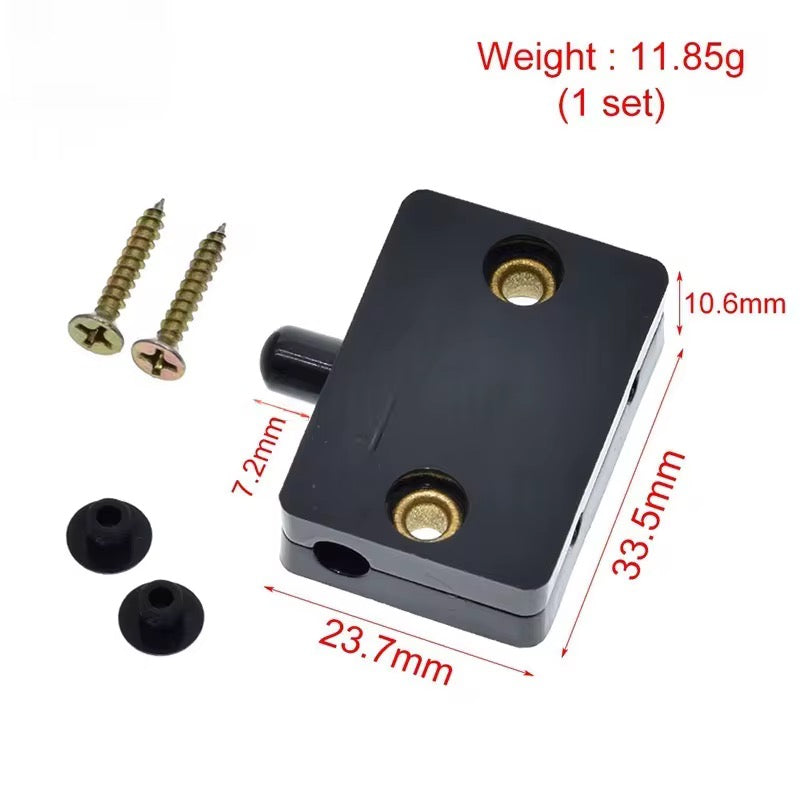 Closet Push Button Switch 1A 1NC – Cabinet Door Light Switch – Black or White Lebanon beirut