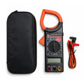 Clamp meter with carrying case and cable on a white background lebanon
