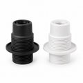 E14 Fully Threaded Lamp Holder – Black & White Lebanon
