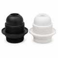  E27 Fully Threaded Lamp Holder – Black & White Lebanon
