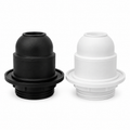 E27 Lamp Holder with Ring – Black & White