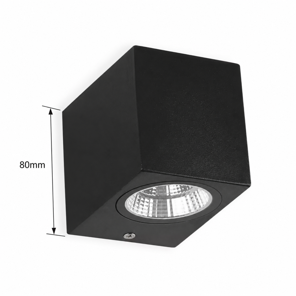 Modern LED Outdoor Wall Lamp - 5W | 300K Warm White | IP65 Waterproof