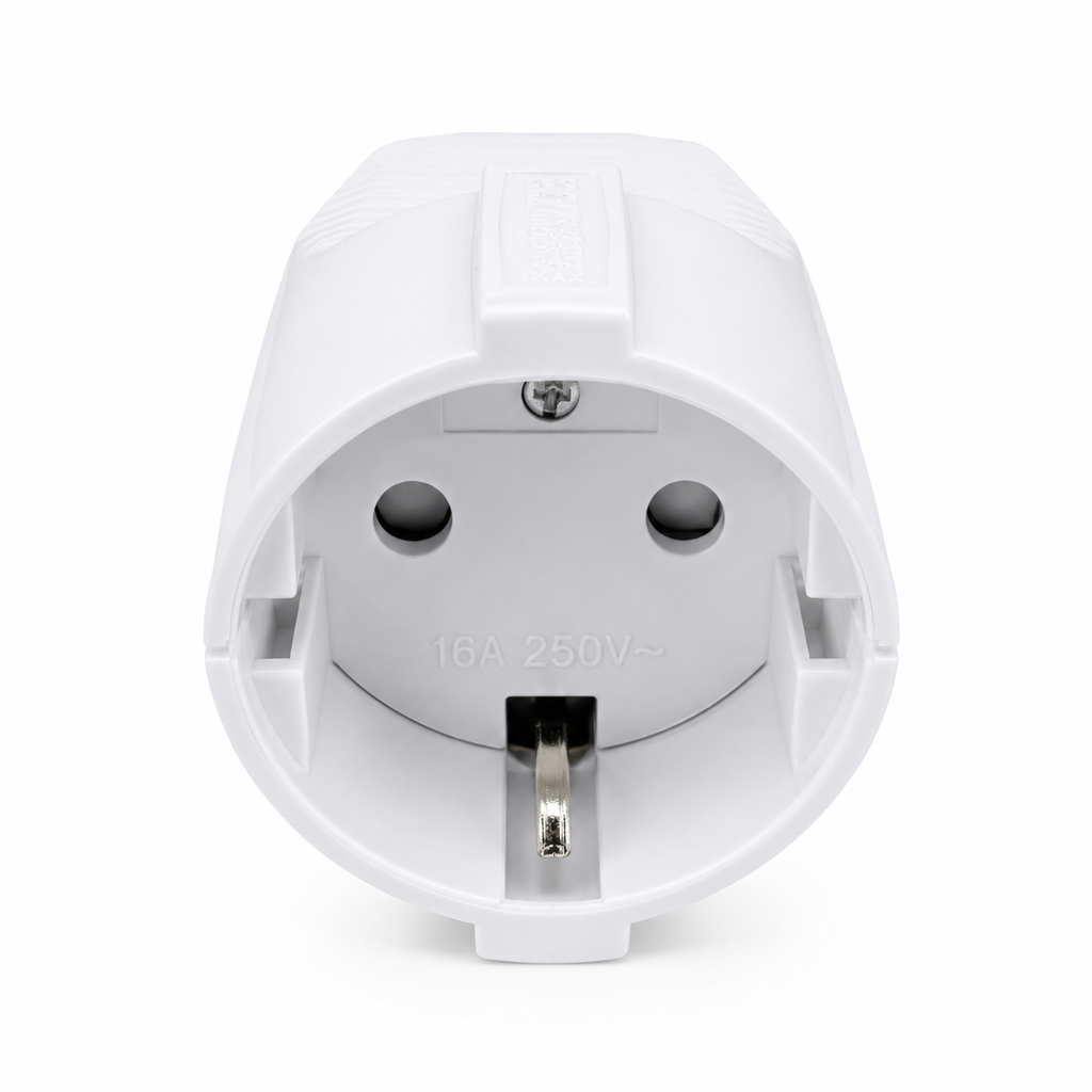 Female Schuko Socket 16A 250V – White