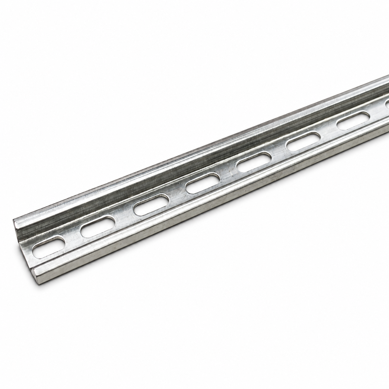 Metal slide rail on a white background
