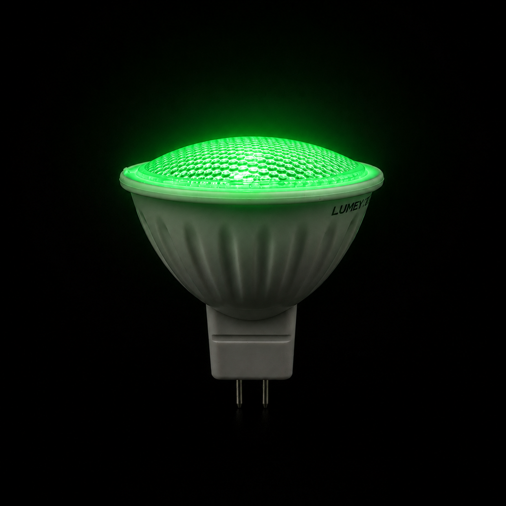 LED MR16 5W Green Spotlight Bulb 220V Porcelain Body | 5730 LED