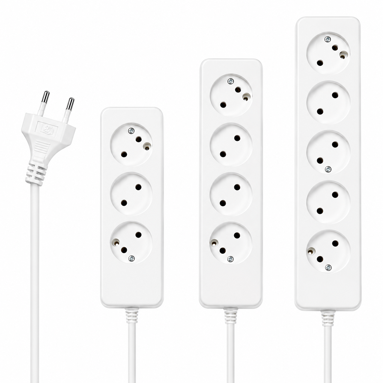 Multi-Socket Extension Cord – 3 Meter Cable 2x1mm | Multiple Outlet Power Strip