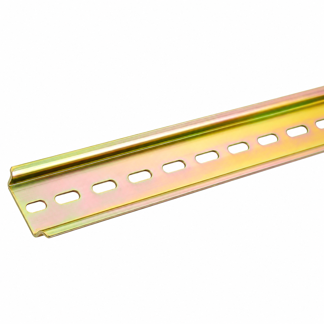 Omega DIN Rail 1 Meter – Galvanized Steel Mounting Rail for Electrical Panels and Distribution Boards