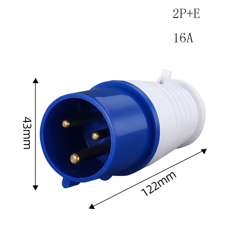 Industrial Plug IP44 – 16A & 32A 2P+E / 3P+E Male Connector