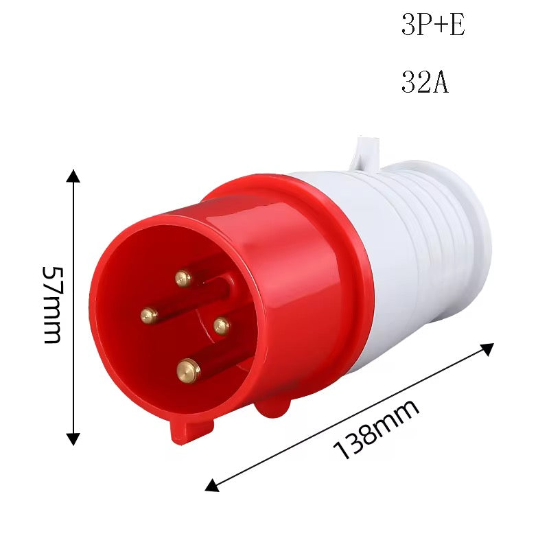 Industrial Plug IP44 – 16A & 32A 2P+E / 3P+E Male Connector