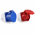 Industrial Wall Socket 16A IP44 – 2P+E / 3P+E Surface Mount Connector