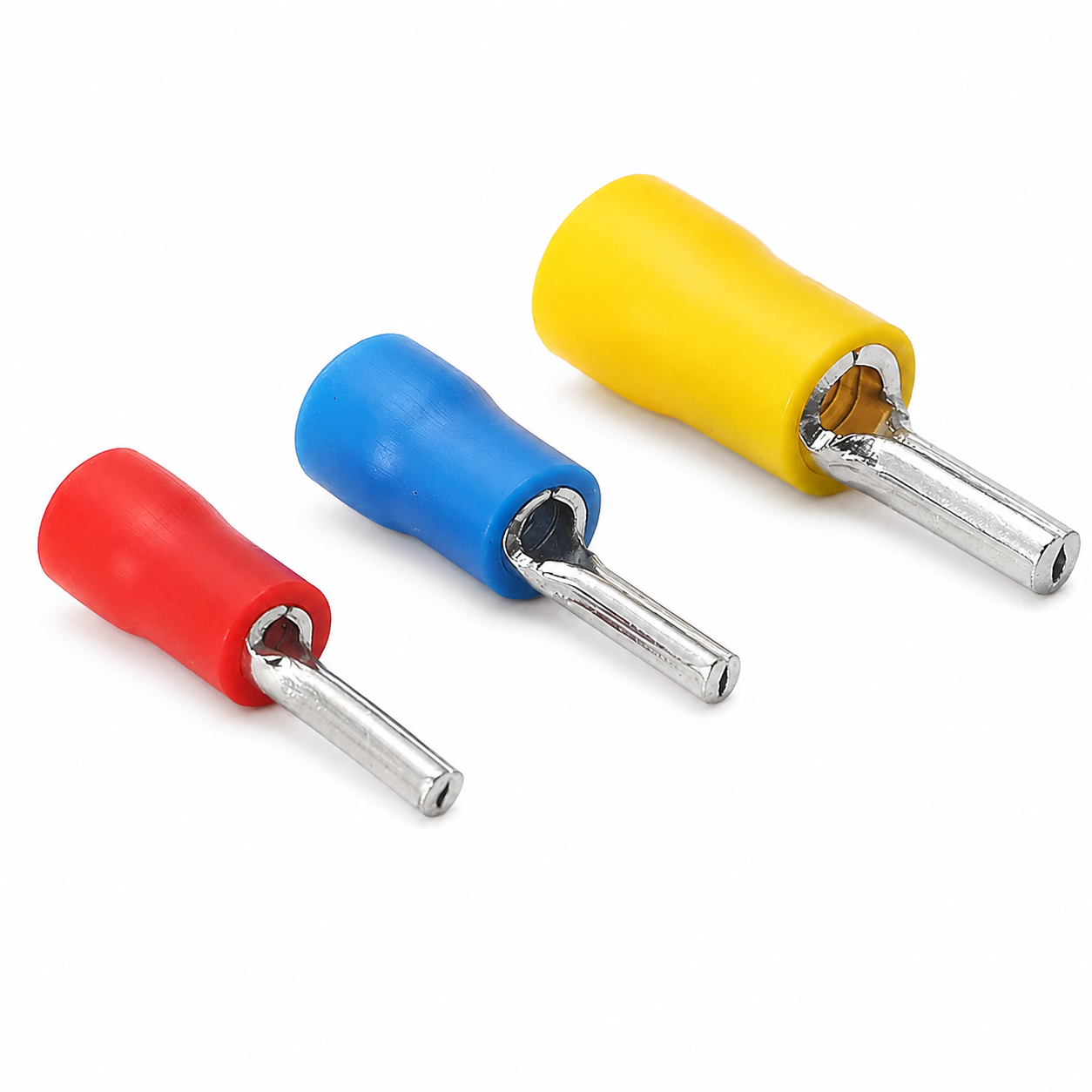 Insulated Pin Terminal Connectors – 100 PCS | Red, Blue or Yellow Cosse Pin