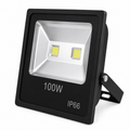 100W LED flood light with black casing on a white background