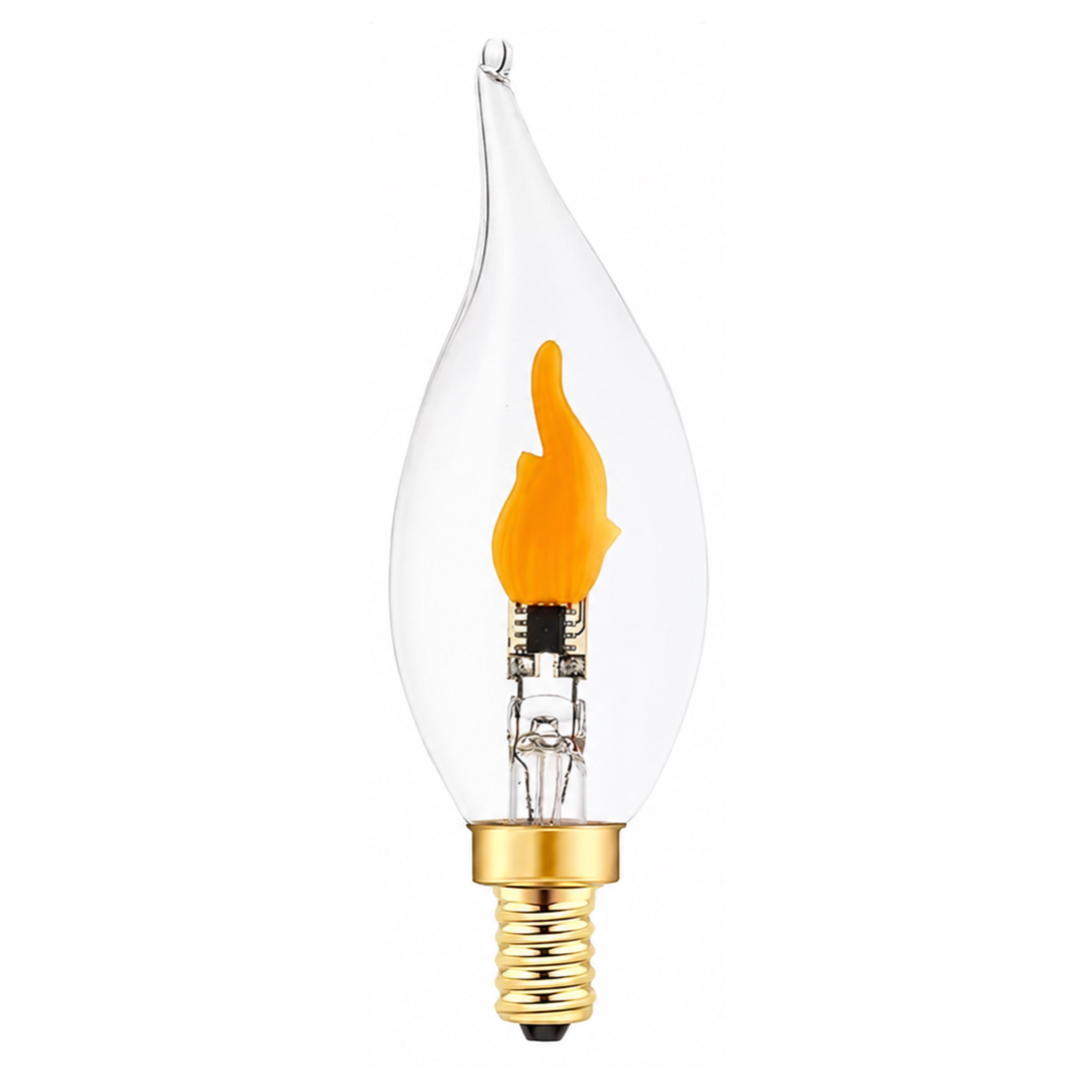Light bulb with flame design on a white background beirut