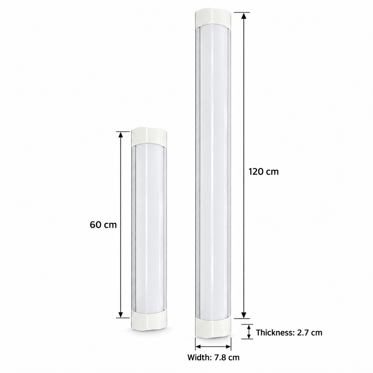 Size if LED deco battens in Lebanon 18W and 32W