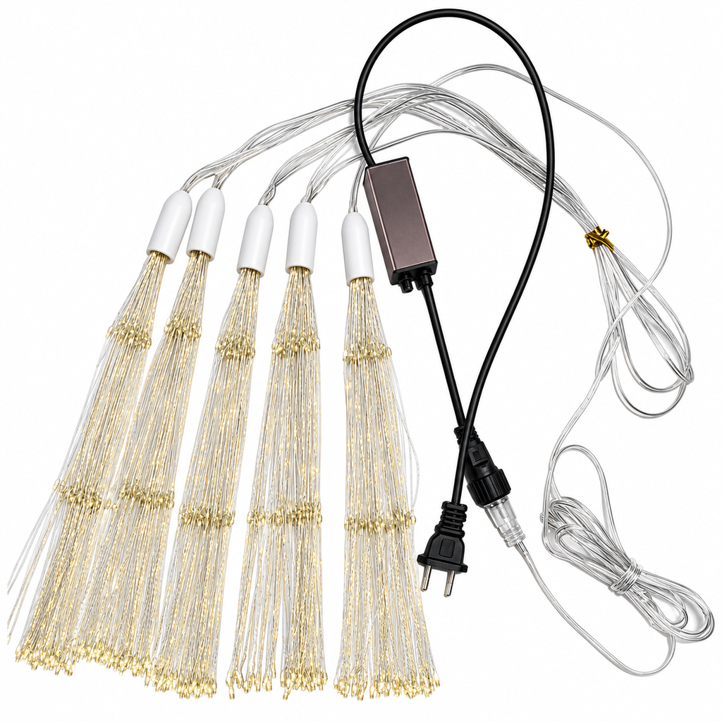 LED Firework Light 5m – 500 LEDs Starburst Hanging Decorative Light | Warm White, Daylight & RGB