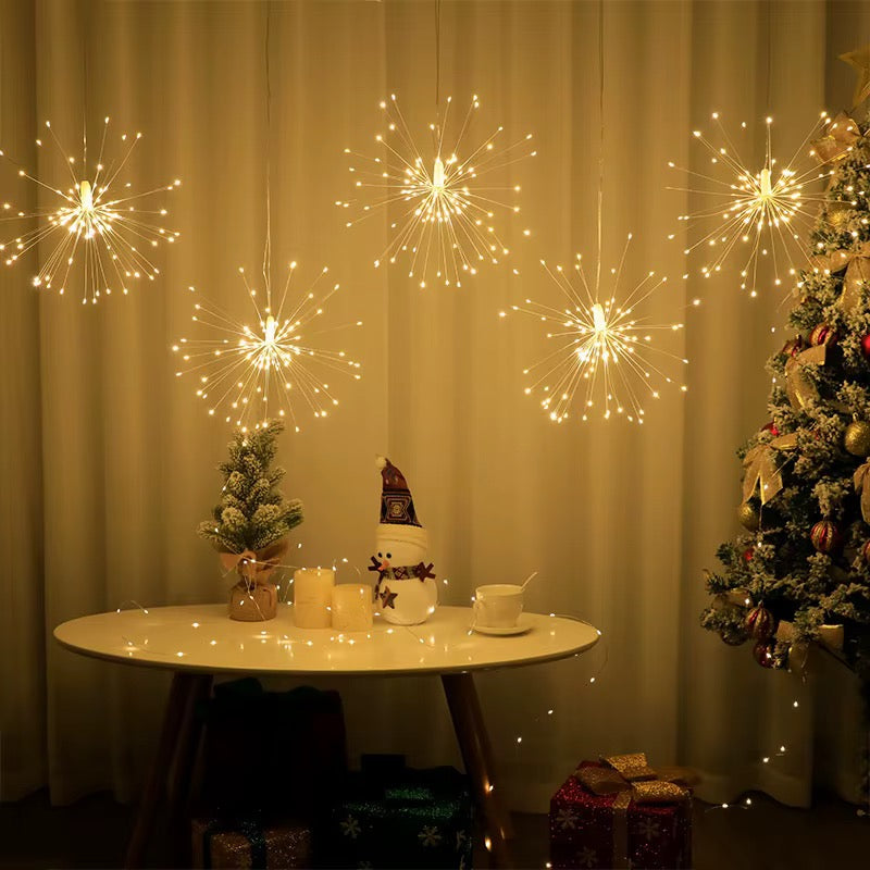 LED Firework Light 5m – 500 LEDs Starburst Hanging Decorative Light | Warm White, Daylight & RGB