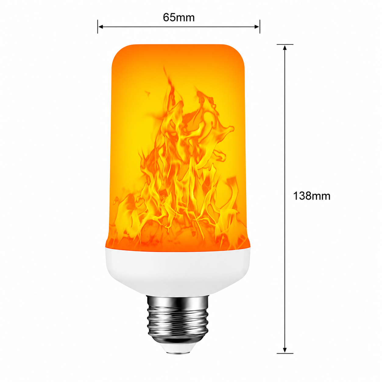 LED Flame Effect Bulb 7W E27 220V – 3 Lighting Modes Decorative Fire Lamp Beirut