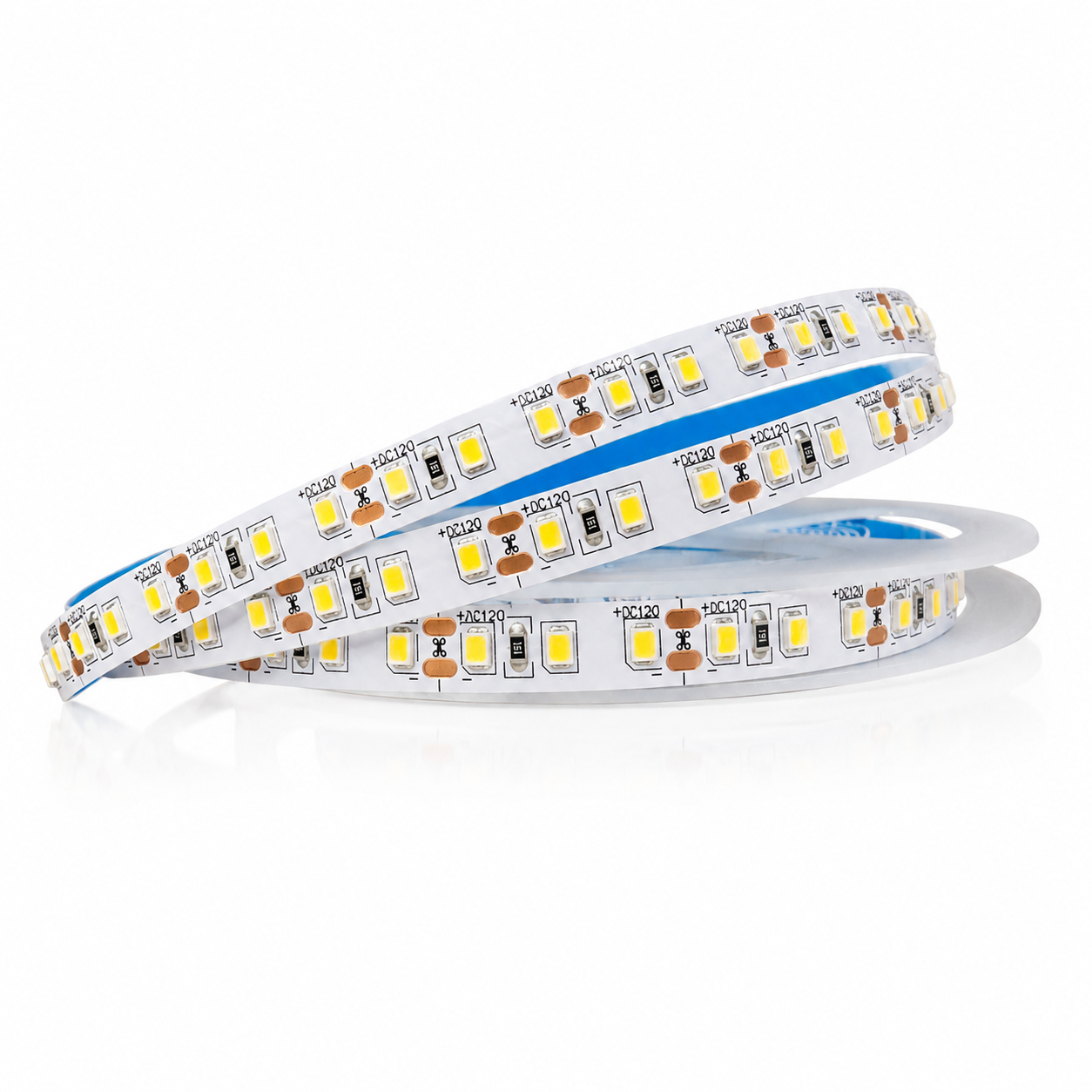LED Flex Strip 2835 – 120 LEDs/m – 12V DC – 10mm Width – Cuttable Every 26mm – Warm White, Natural White & Daylight