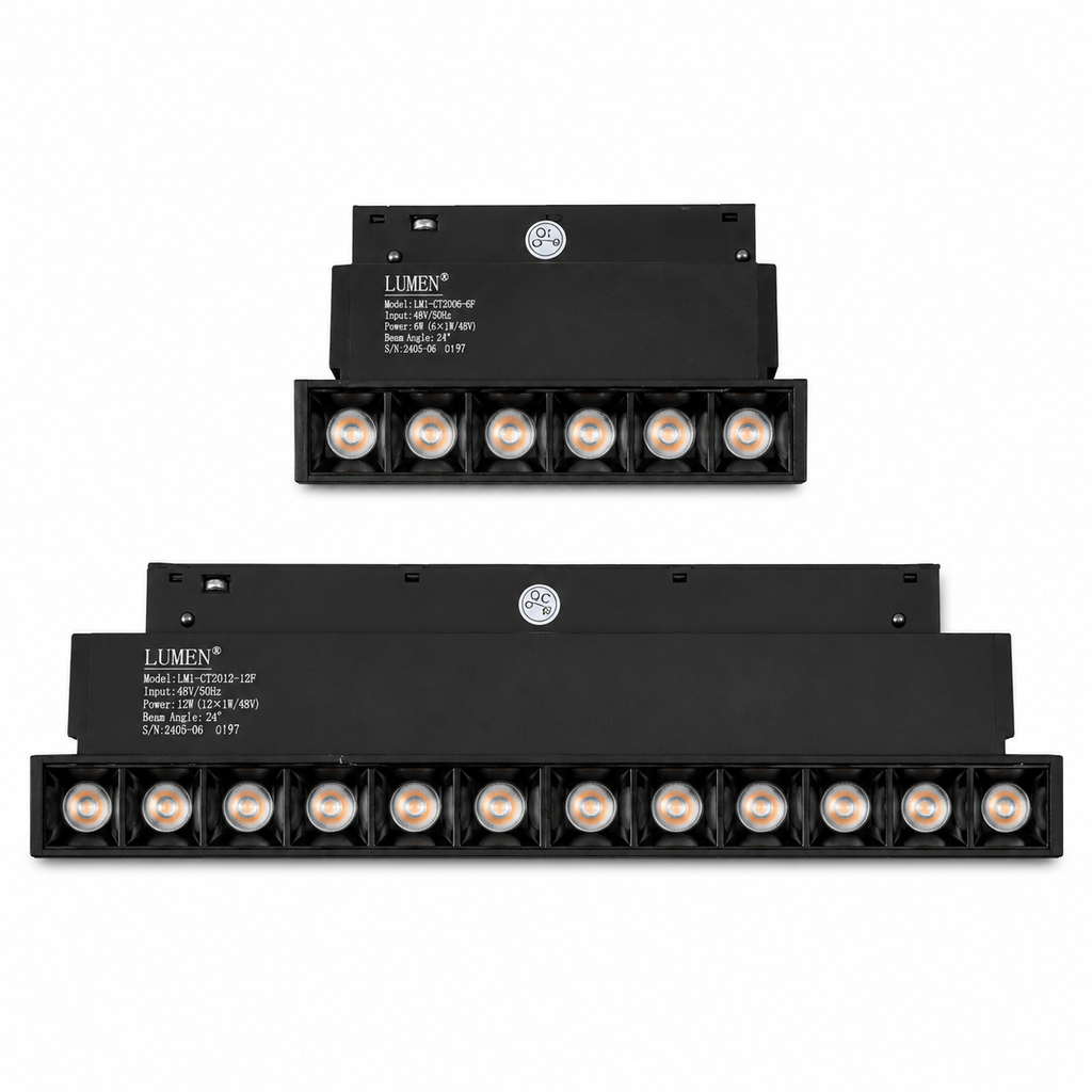 LED Magnetic Movable Block Lamp 48V Black CCT | Adjustable Beam Light | 110mm 6W / 220mm 12W Beirut