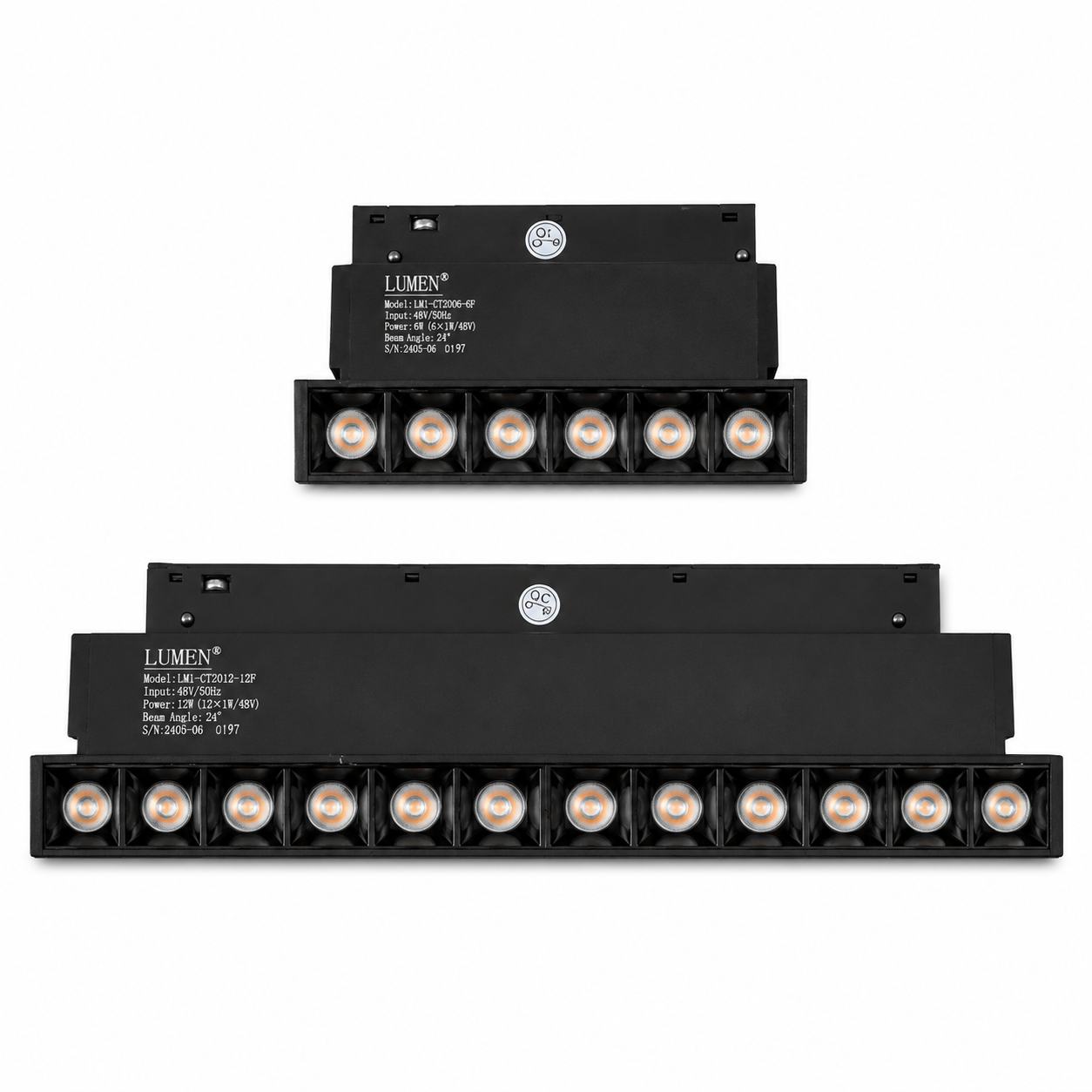 LED Magnetic Movable Block Lamp 48V Black CCT | Adjustable Beam Light | 110mm 6W / 220mm 12W Beirut