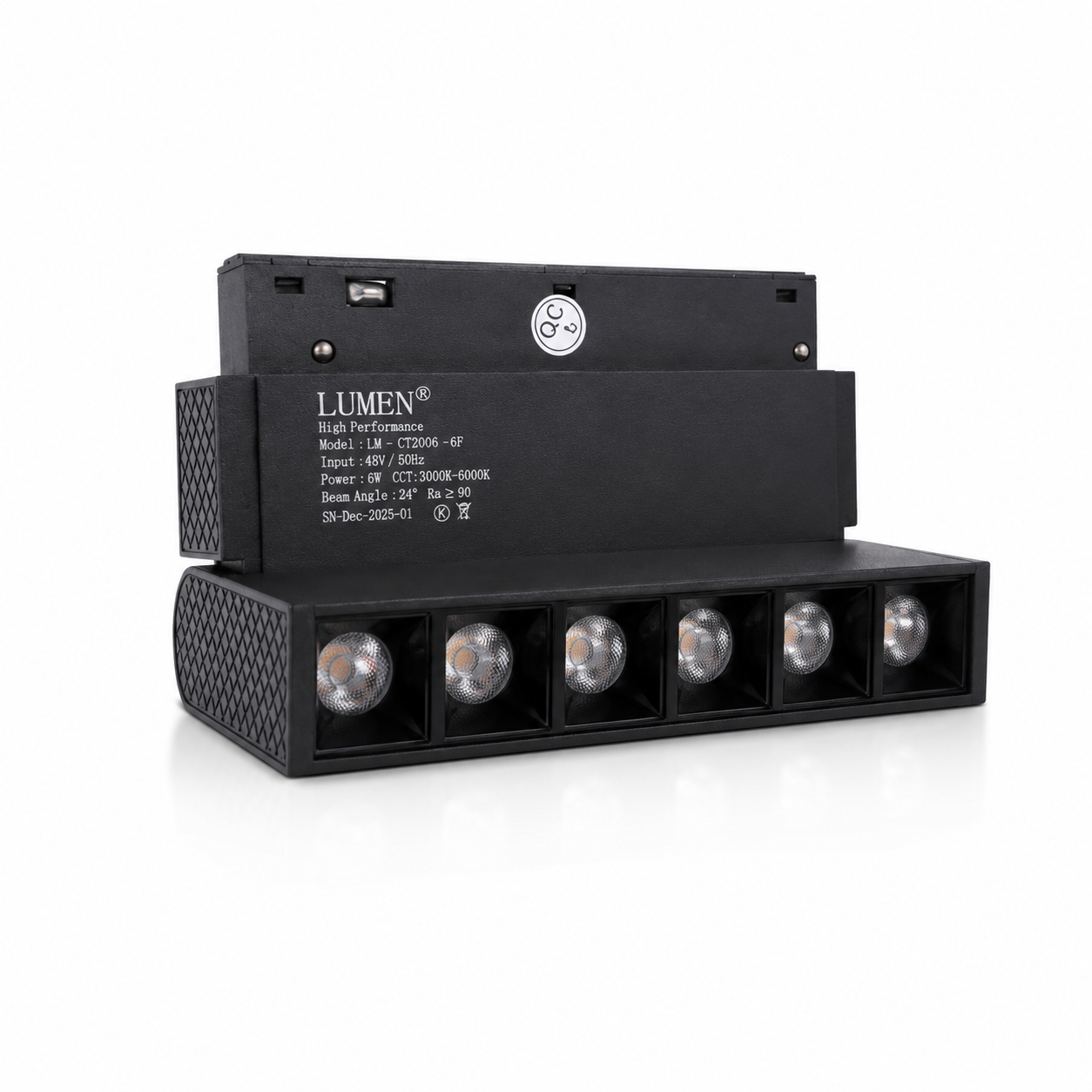 LED Magnetic Movable Block Lamp 48V Black CCT | Adjustable Beam Light | 110mm 6W / 220mm 12W Lebanon