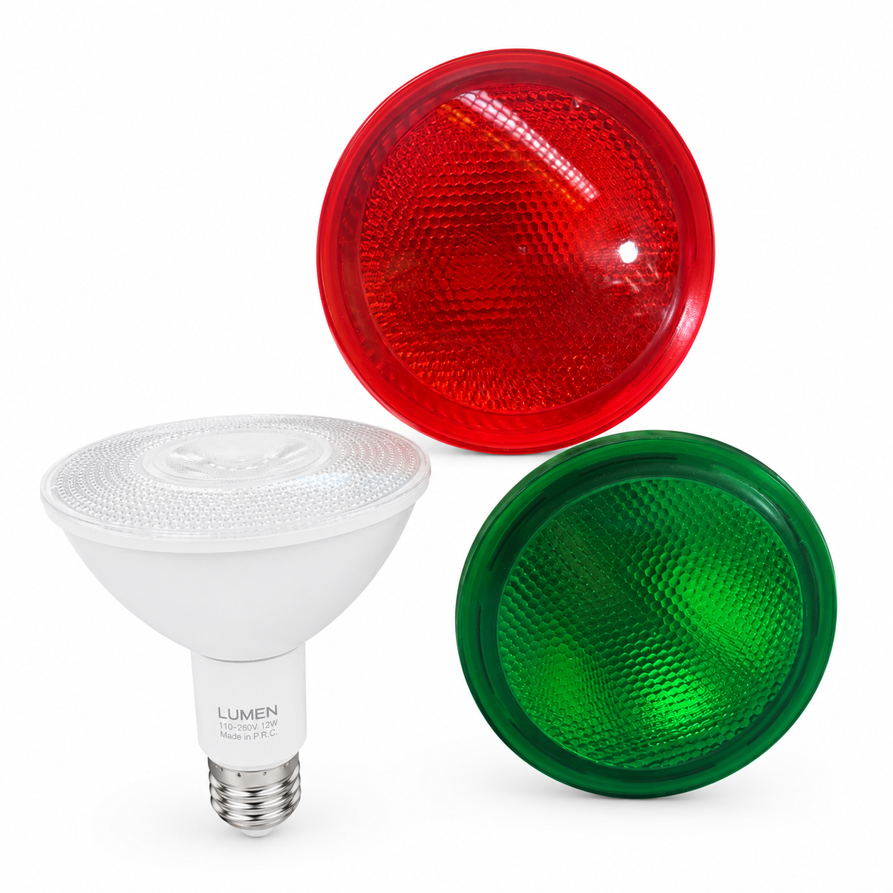 LED PAR38 COB 12W E27 Bulb 220V – Daylight, Warm White, Green & Red Beyrouth