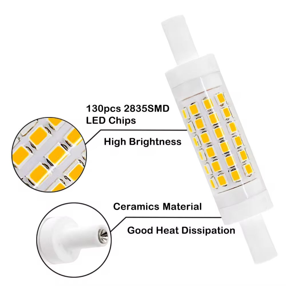 LED R7S Lamp 9W 78mm 220V – Warm White Beirut