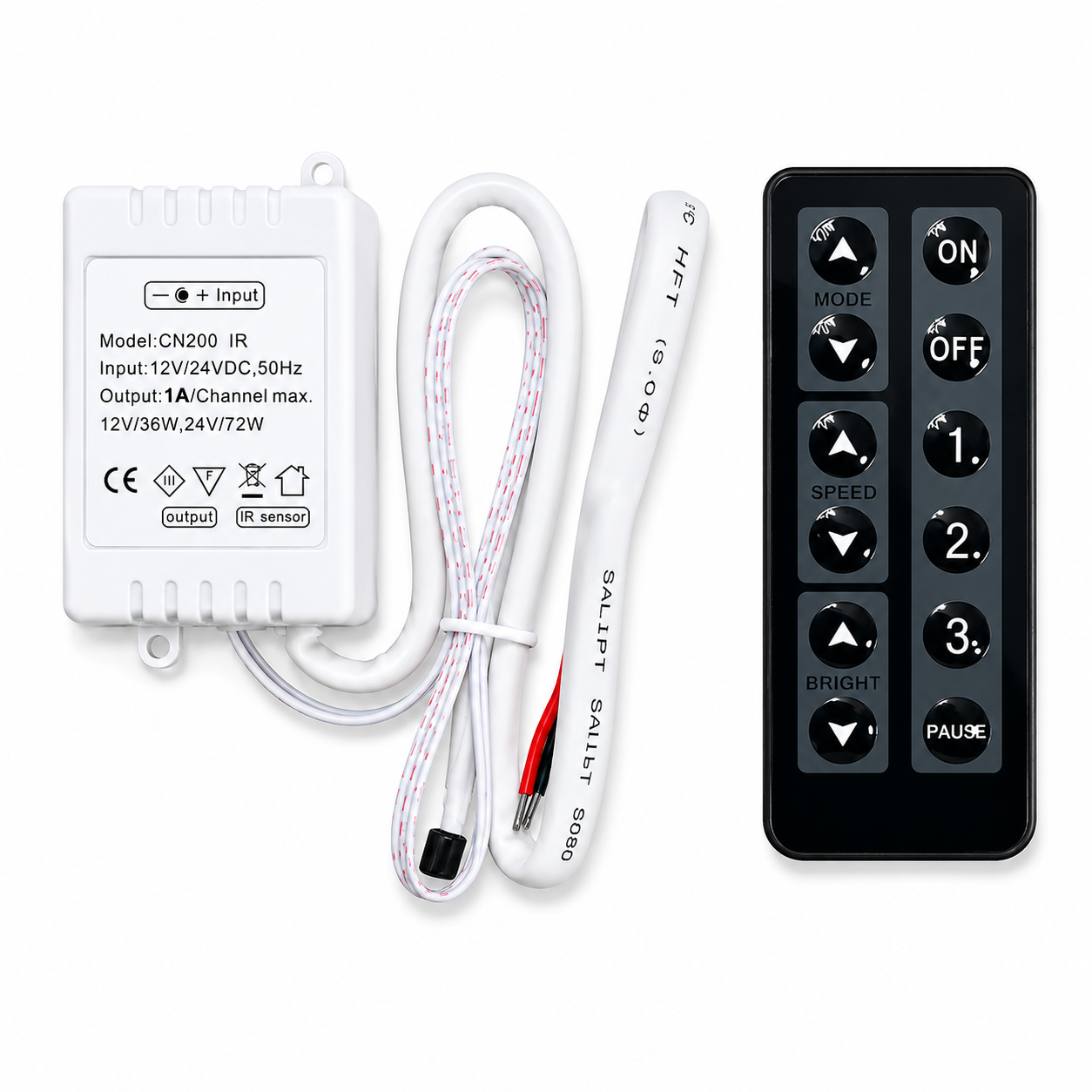 LED Remote Controller 12V/24V DC 1A IR Receiver with Wireless Remote lebanon