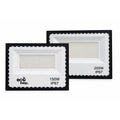Two LED flood lights with labeled wattage and IP rating on a white background