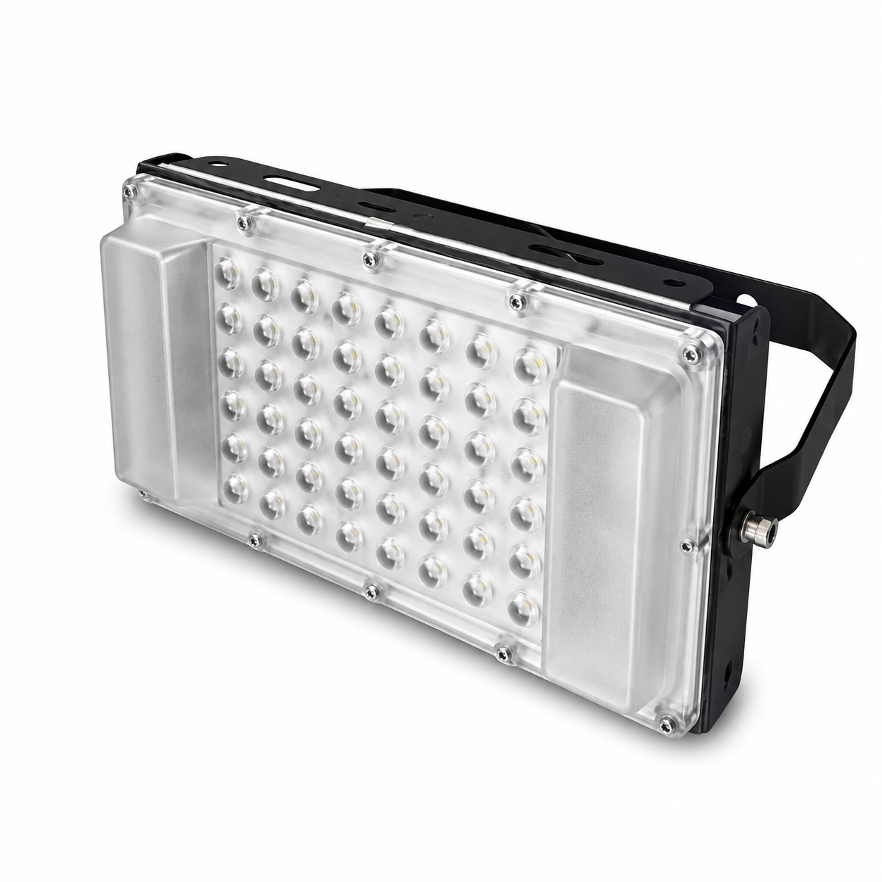 LED flood light on a white background