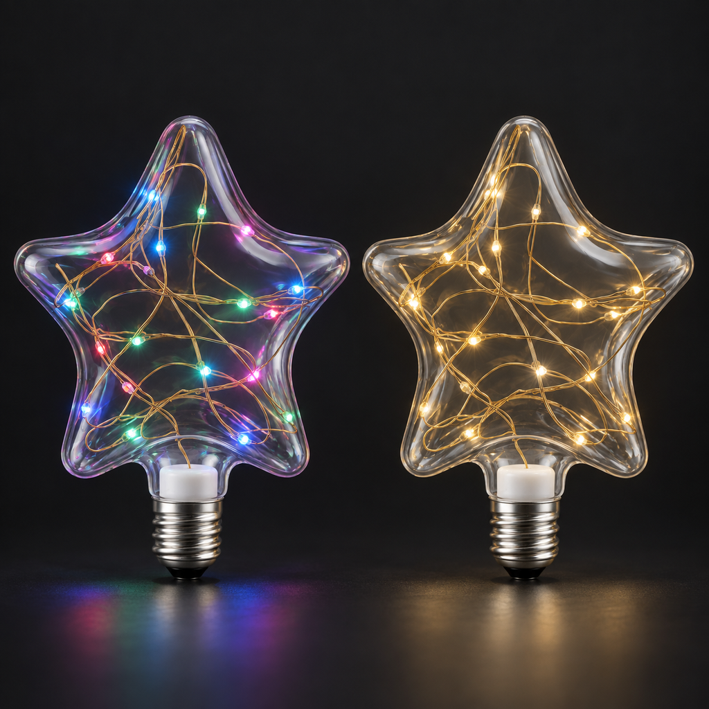 LED Star Bulb E27 – RGB or Warm White Lebanon