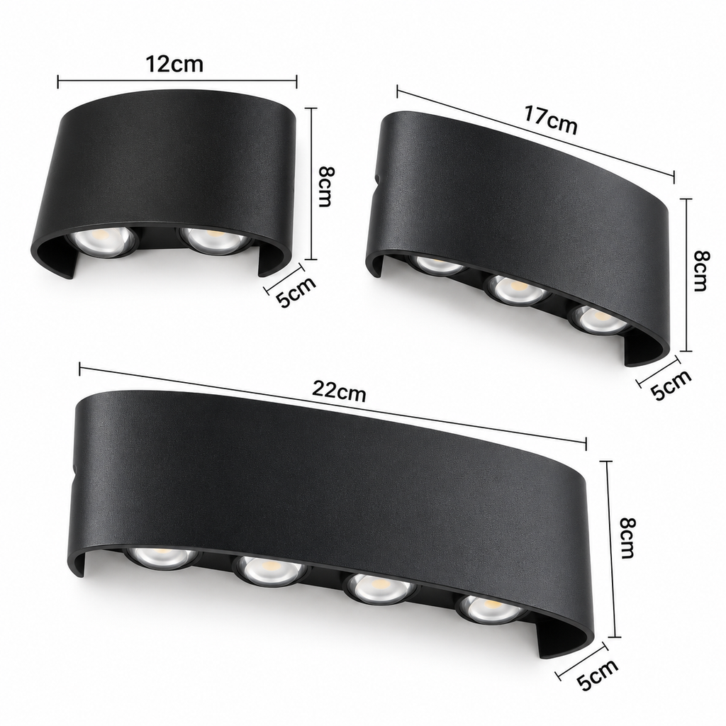 LED Up & Down Wall Light – 4W / 6W / 8W | Warm White | IP66 Lebanon