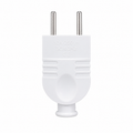 Male Flat Plug 10A 250V White
