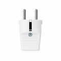 Male Plug 16A with Earth 4.8mm – White Beirut