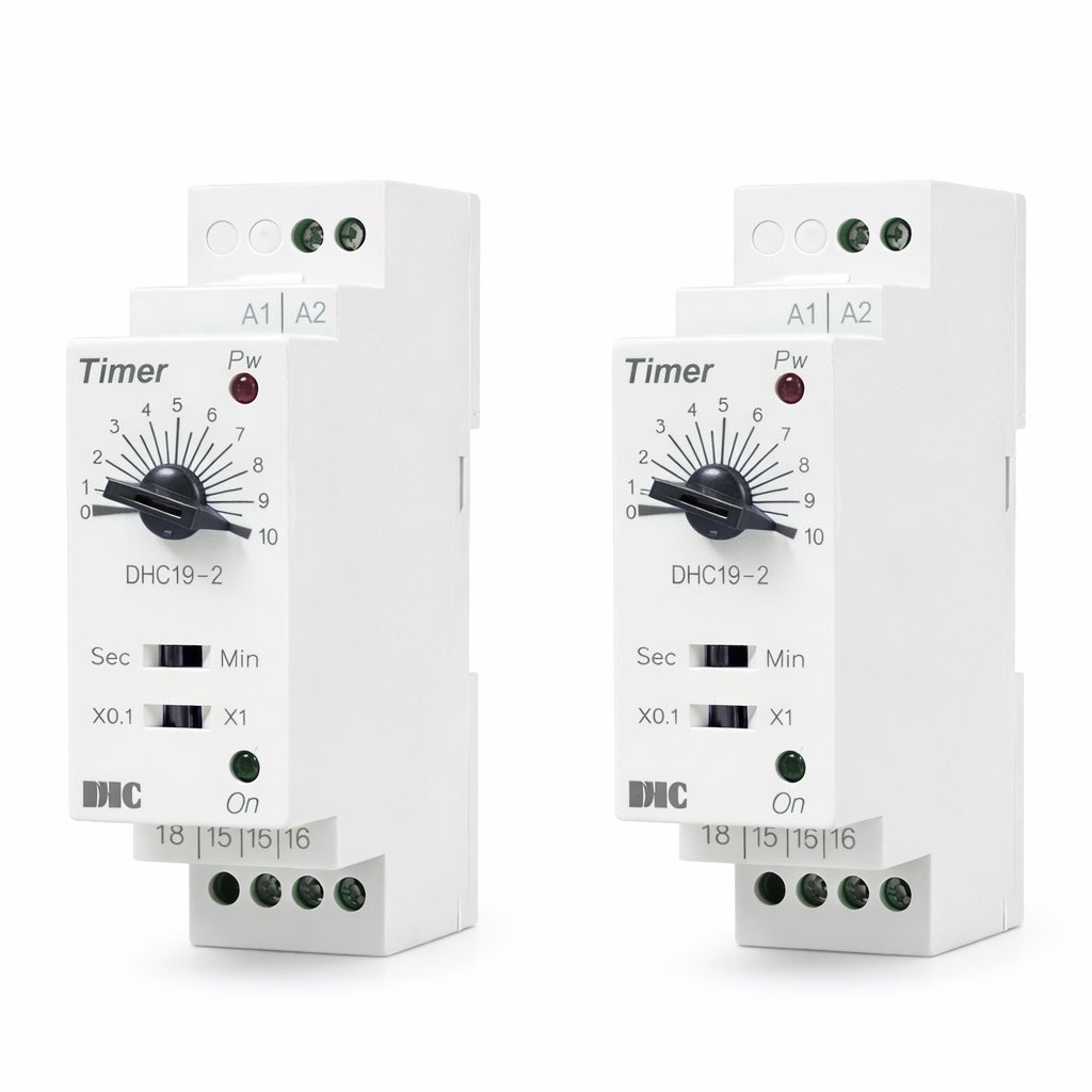 Modular Timer Relay 10 Minutes – 12V DC / 220V AC DIN Rail Timer
